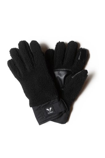 Pile gloves Black