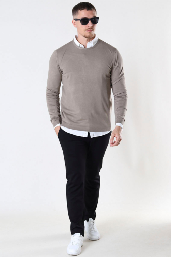 GREYSON CREW KNIT Dark Beige