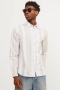 Jack & Jones Summer Linen Hemd LS Crocery Big Stripe