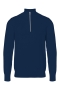 Kronstadt Carlo Cotton half zip knit Sky Captain