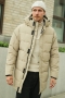 ONLY & SONS Carl Long Quilted Coat Desert Taupe