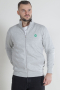 Kronstadt Lars Badge Zip Sweat Lt Grey Mix