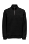 ONLY & SONS Remy Teddy Half Zip Black