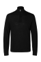 Selected Tray LS Merino Knit Half Zip Black